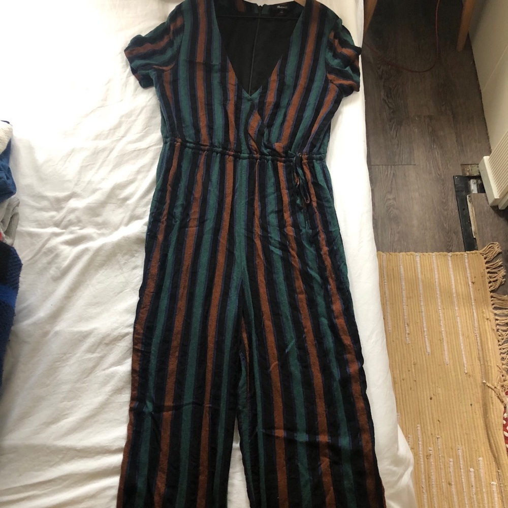 Madewell Striped Jumpsuit